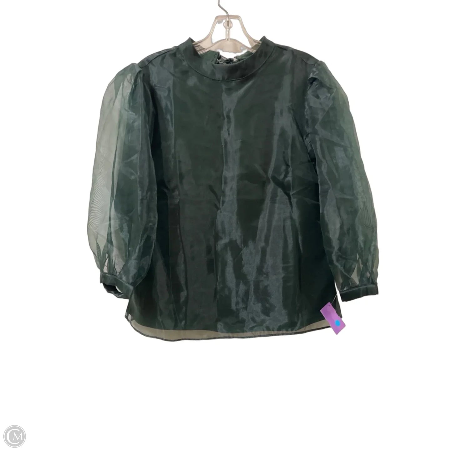 Top Long Sleeve By Cece In Green, Size: M