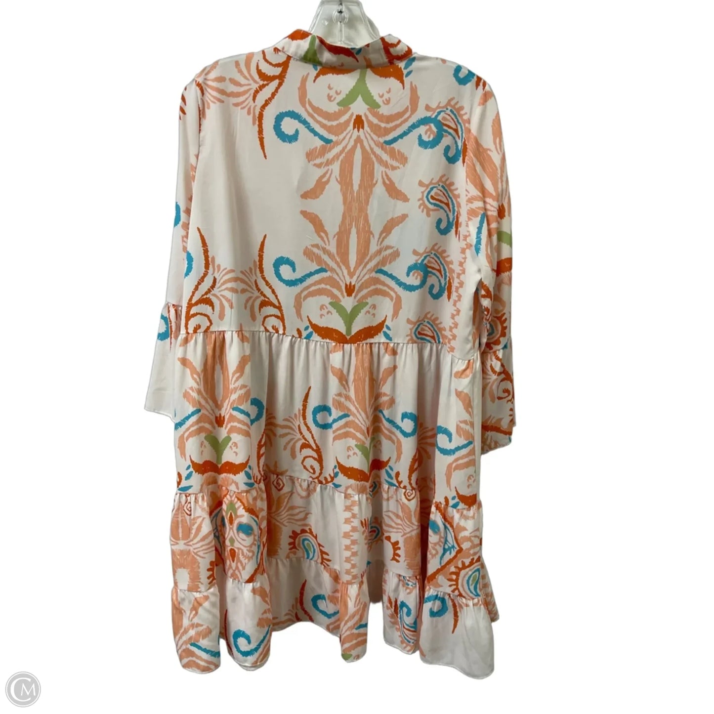 Dress Casual Short By Clothes Mentor In Blue & Orange, Size: M