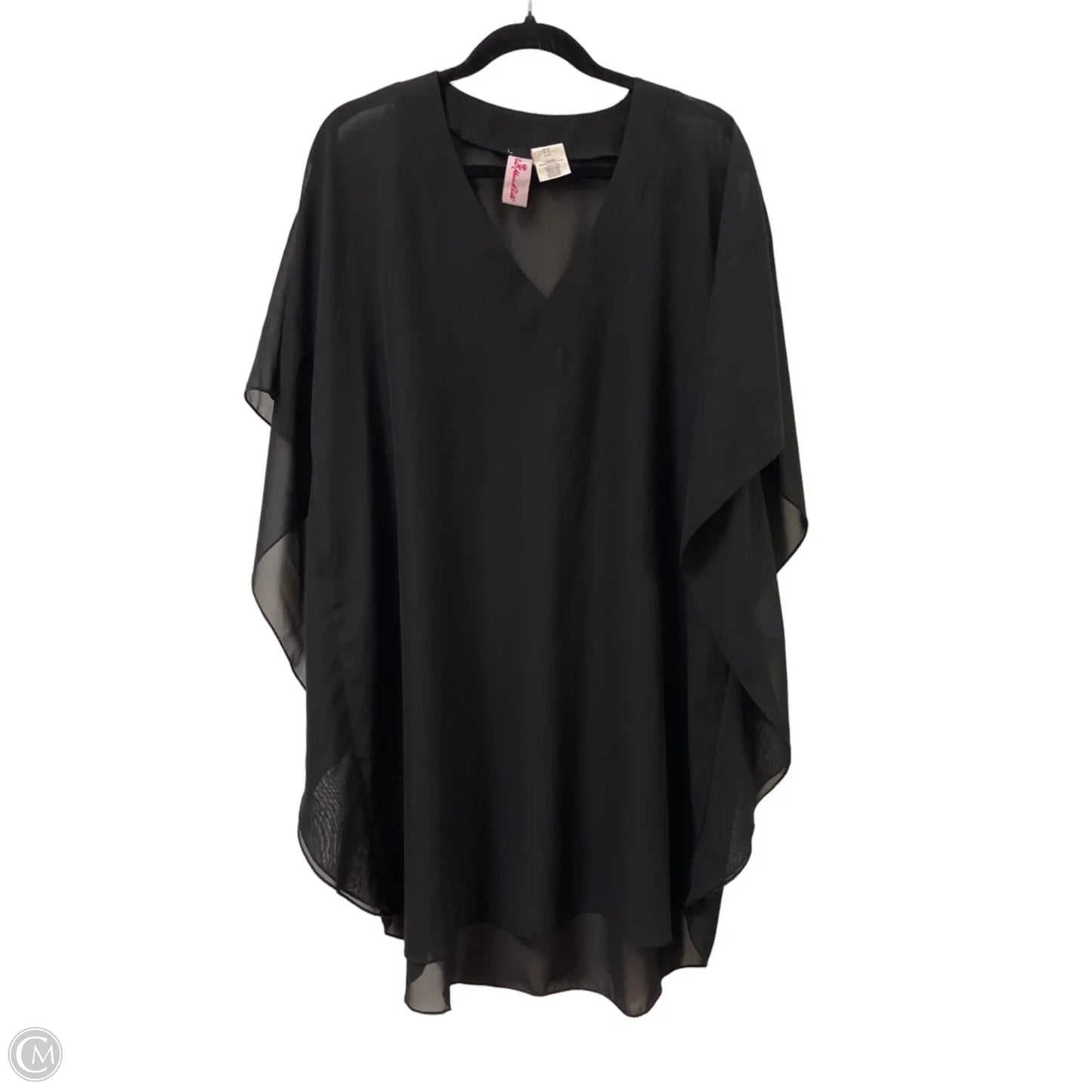 Swimwear Cover-up By Clothes Mentor In Black, Size: M