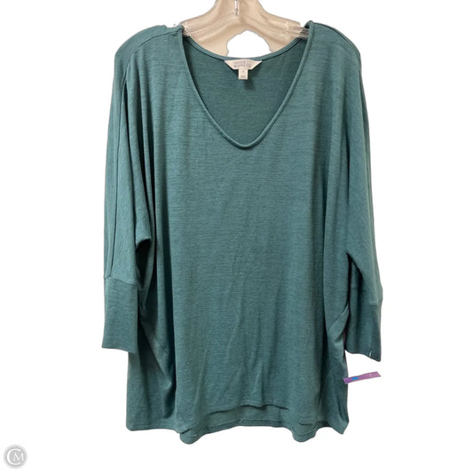 Top Long Sleeve By Market & Spruce In Green, Size: Xl