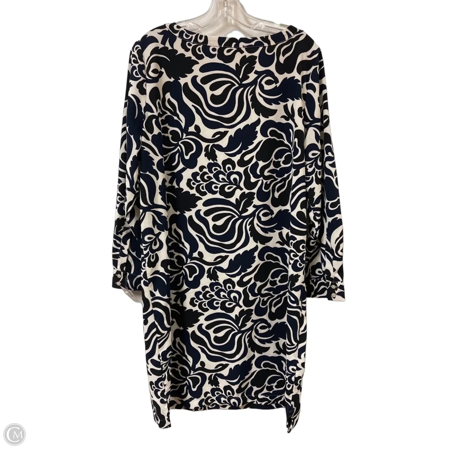 Dress Casual Short By Loft In Blue & White, Size: L