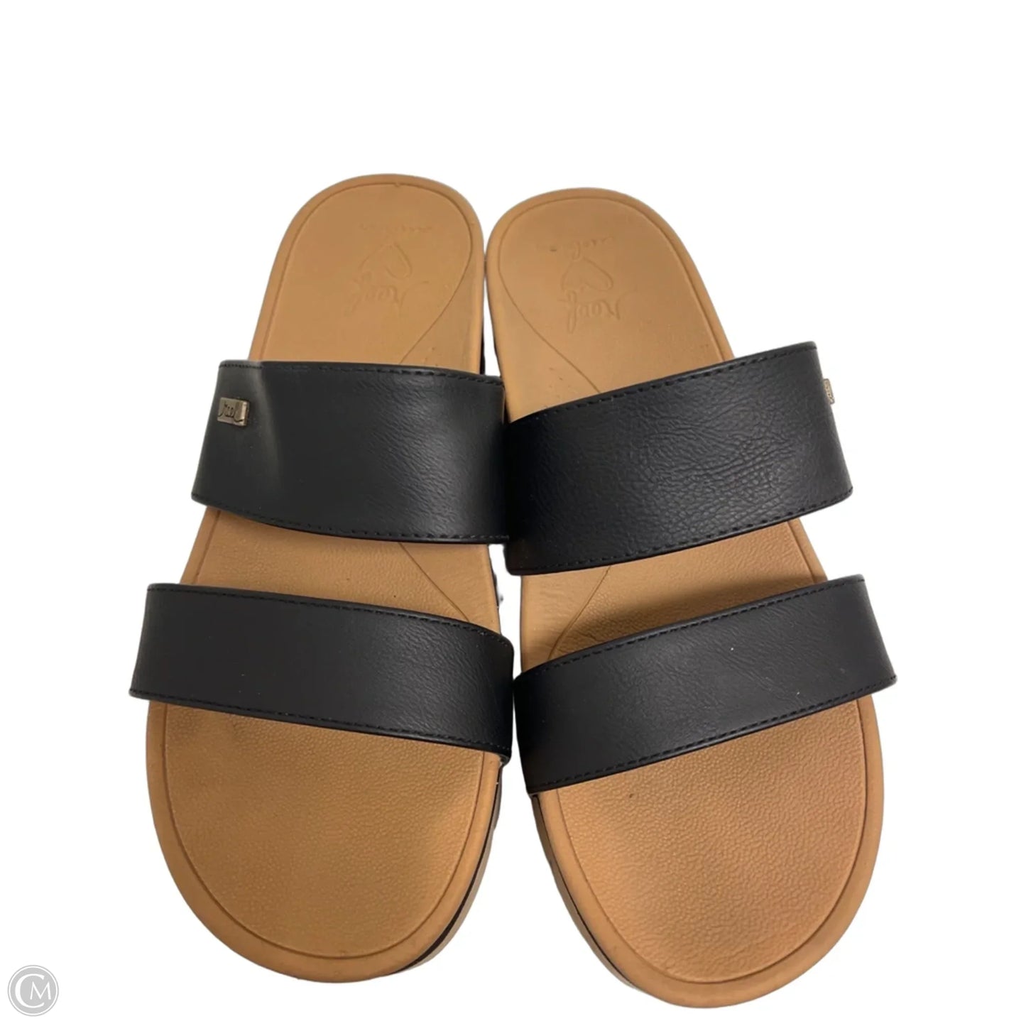 Sandals Heels Platform By Reef In Black, Size: 8