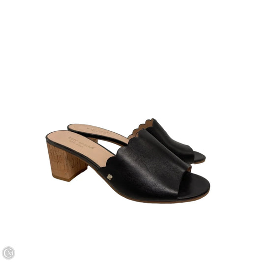 Sandals Designer By Kate Spade In Black, Size: 8