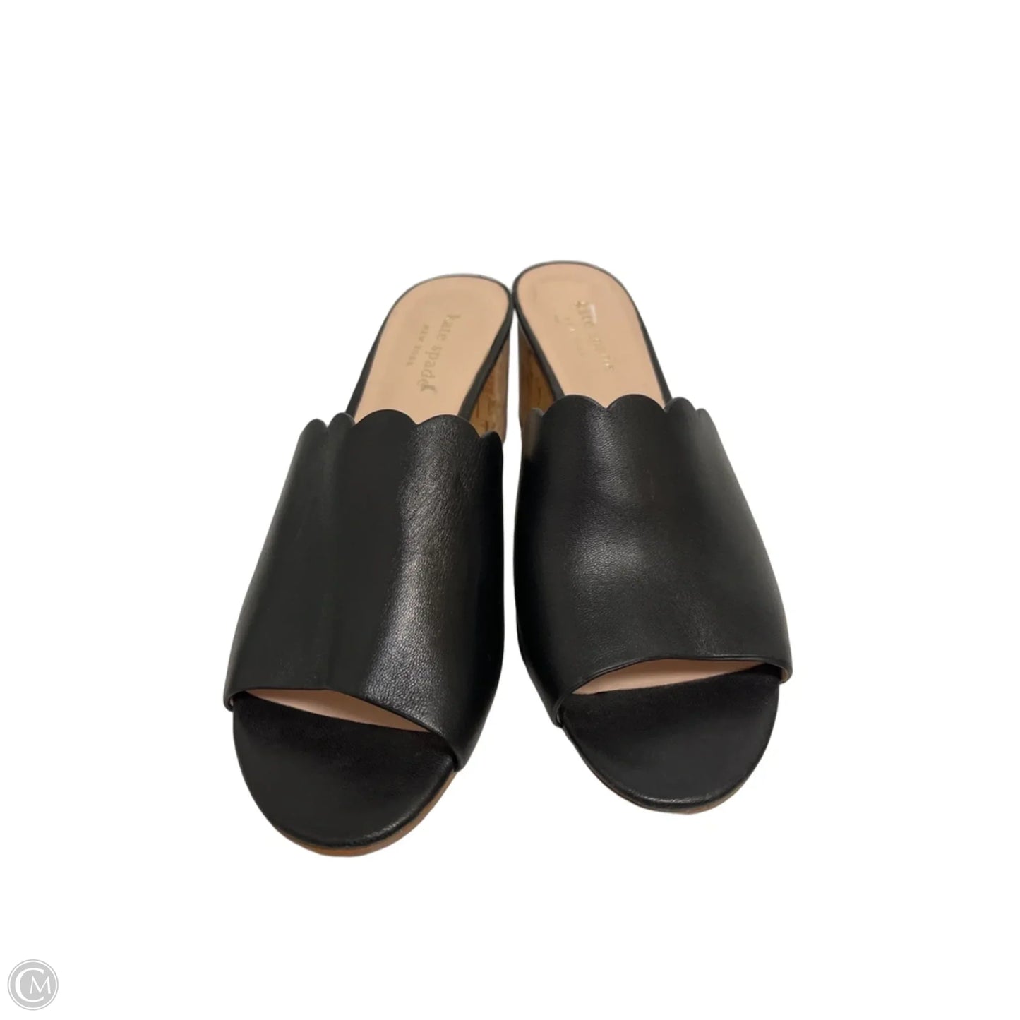 Sandals Designer By Kate Spade In Black, Size: 8