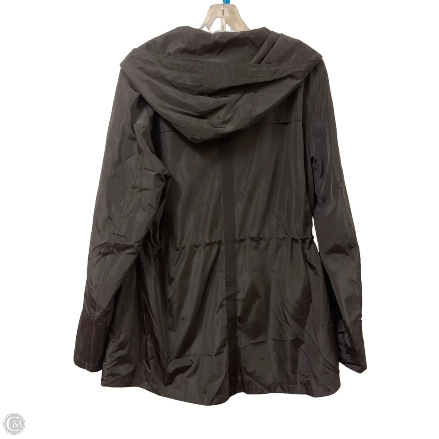 Jacket Windbreaker By Halogen In Black, Size: L