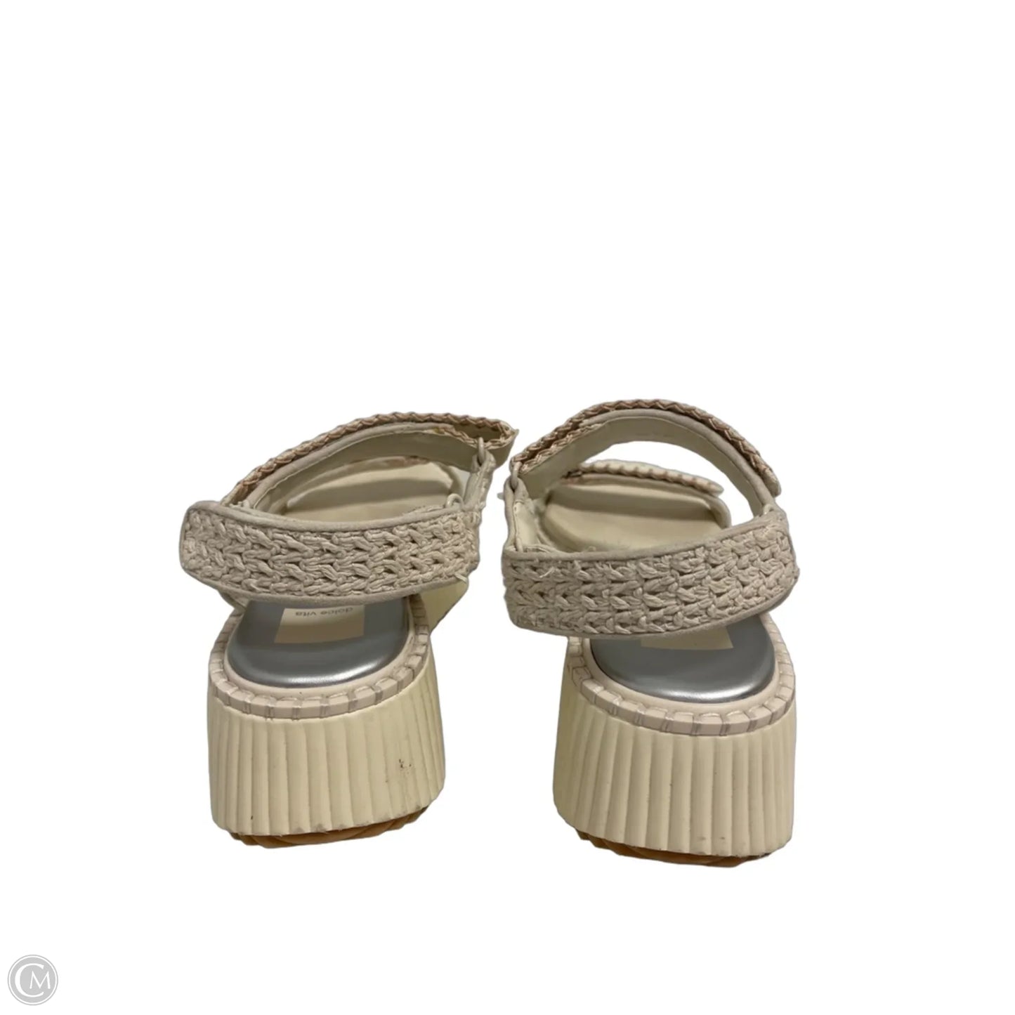 Sandals Heels Wedge By Dolce Vita In Cream, Size: 10