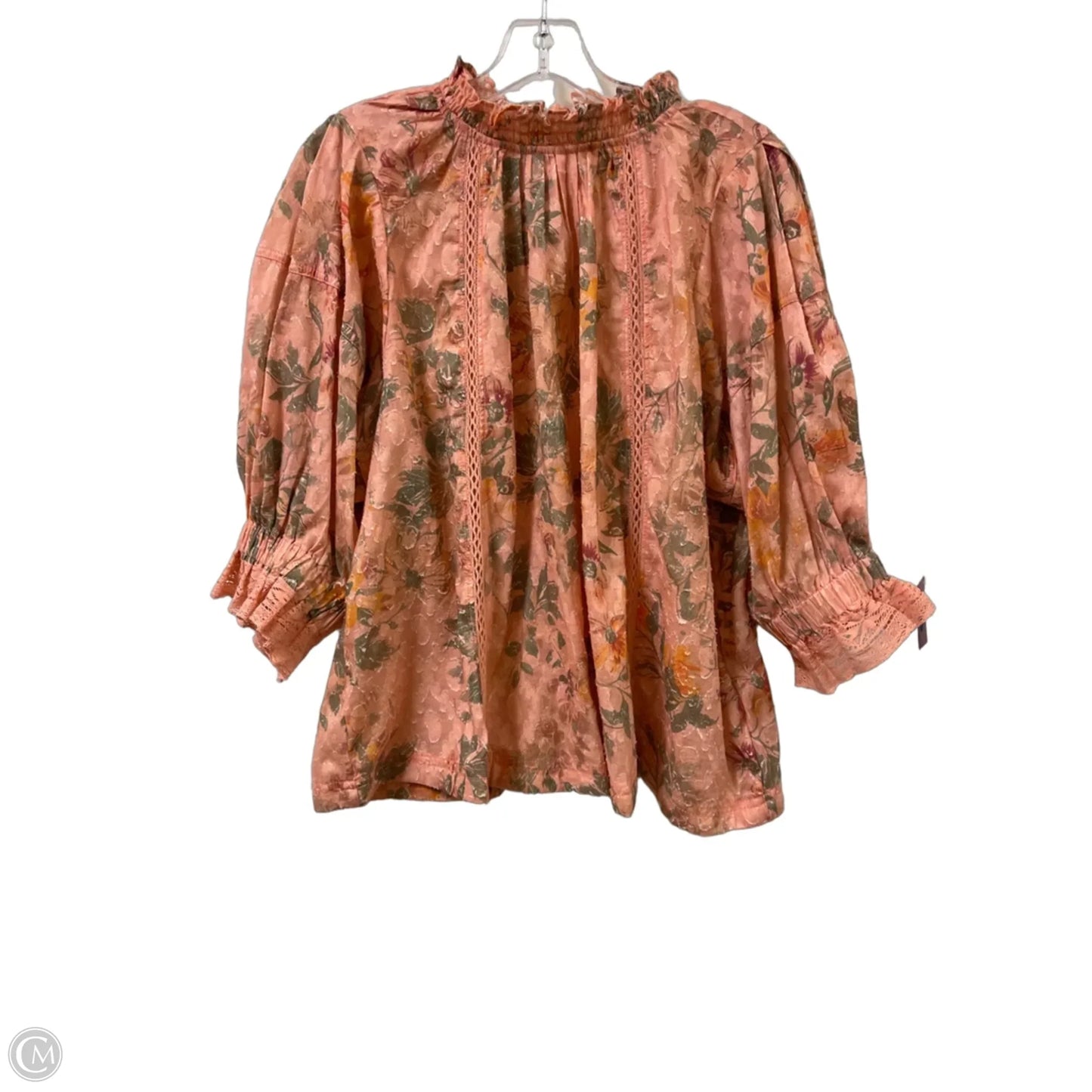 Top Long Sleeve By Pilcro In Pink, Size: Xl