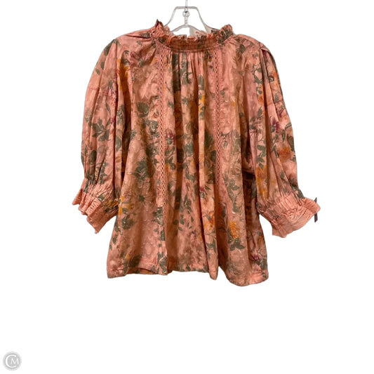 Top Long Sleeve By Pilcro In Pink, Size: Xl