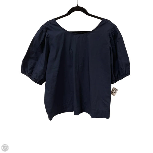 Top Short Sleeve By Loft In Navy, Size: Xl