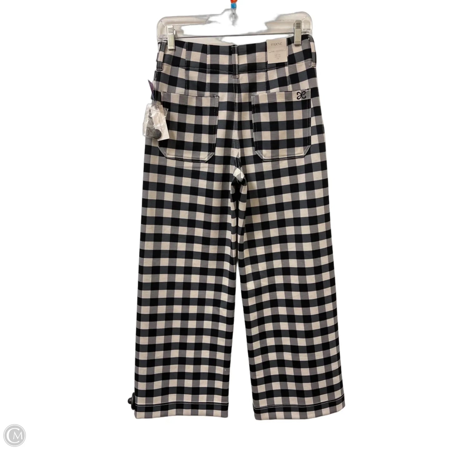 Pants Wide Leg By Maeve In Black & White, Size: 2