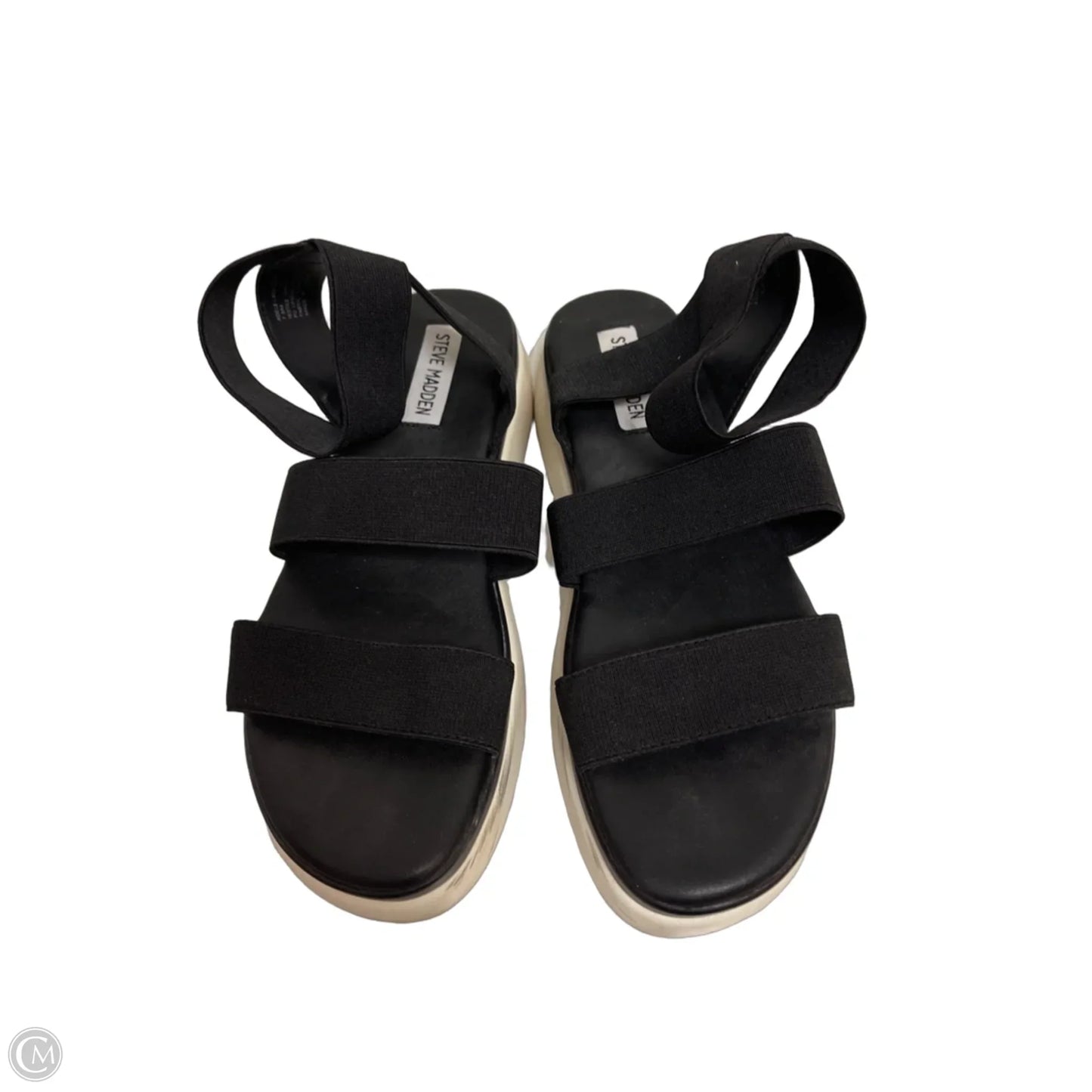 Sandals Flats By Steve Madden In Black, Size: 7.5