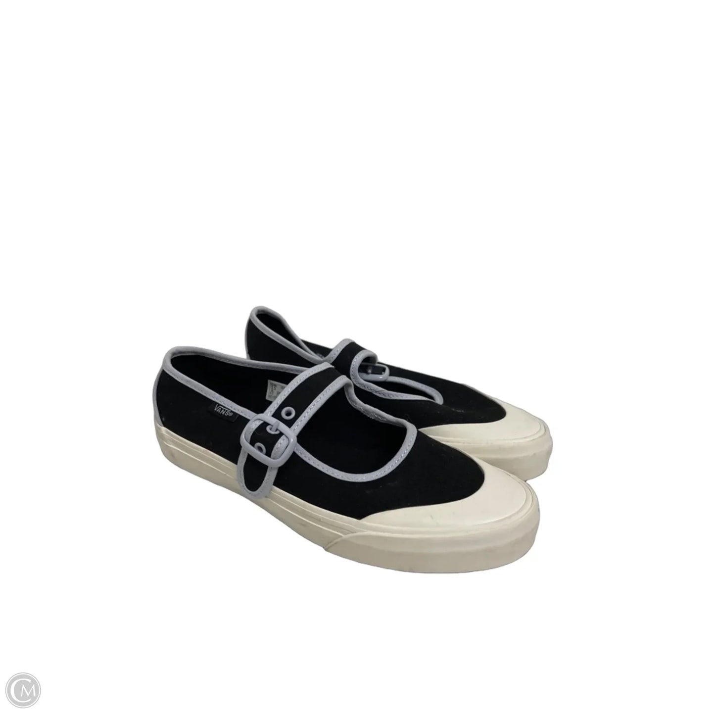 Shoes Flats By Vans In Black, Size: 7