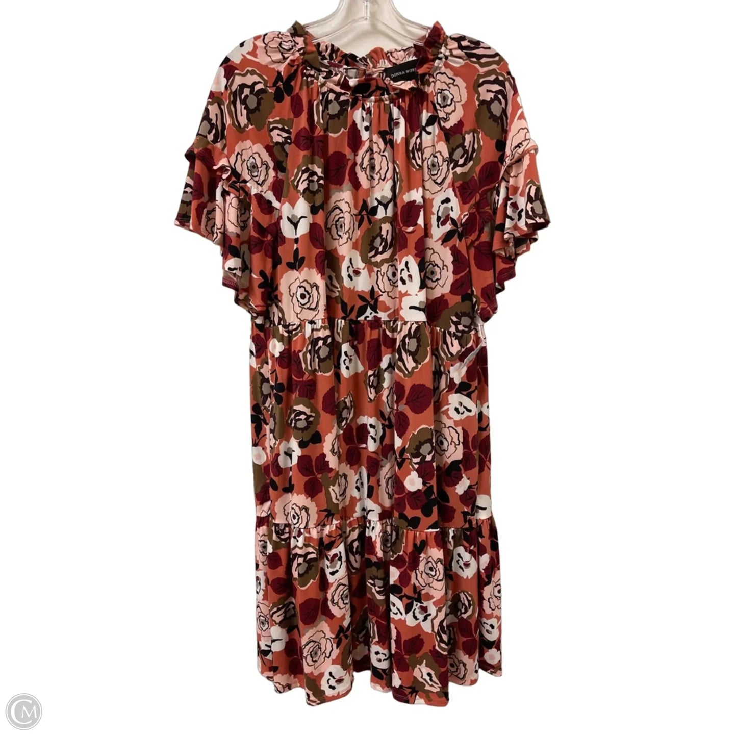 Dress Casual Short By Donna Morgan In Floral Print, Size: Xl