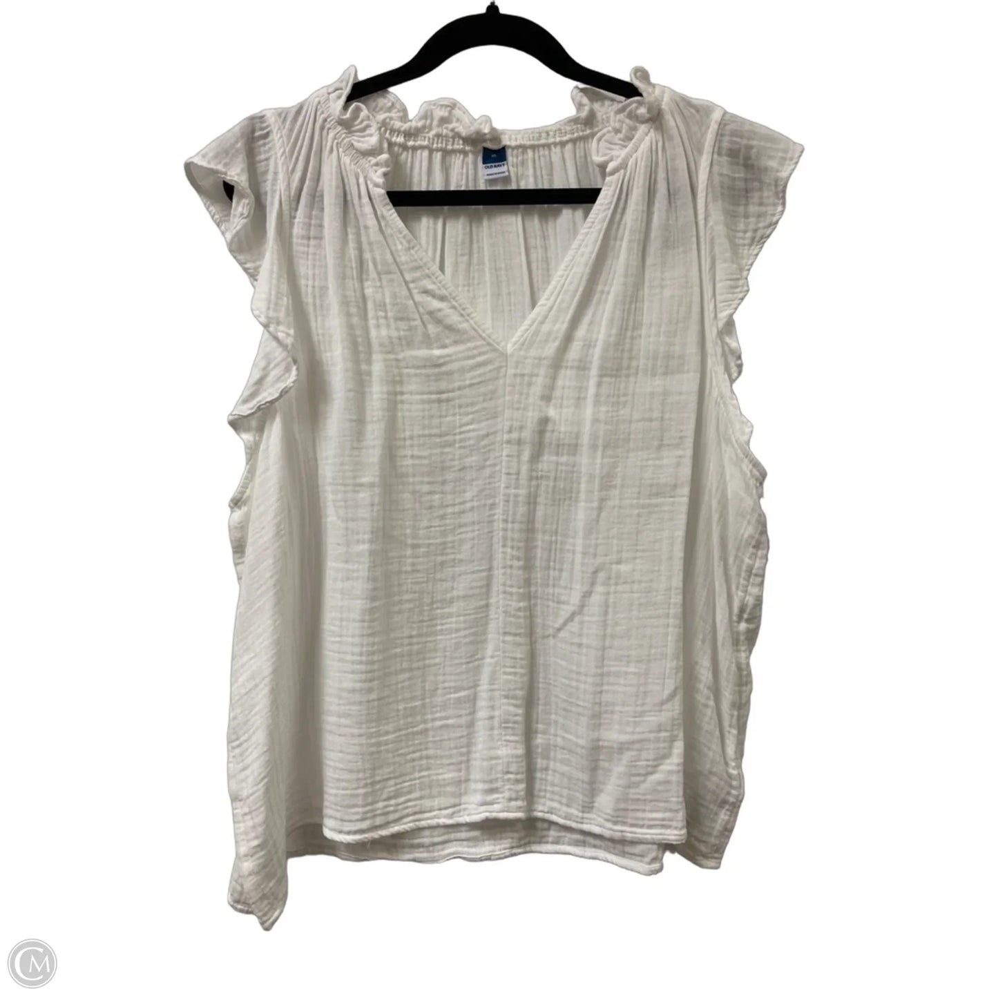 Top Short Sleeve By Old Navy In White, Size: Xl