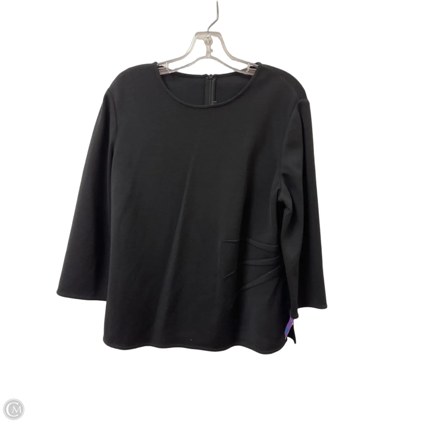 Top Long Sleeve Luxury Designer By St John Collection In Black, Size: L