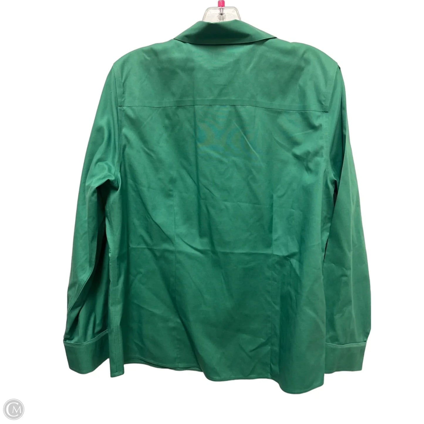 Blouse Long Sleeve By Chicos In Green, Size: L