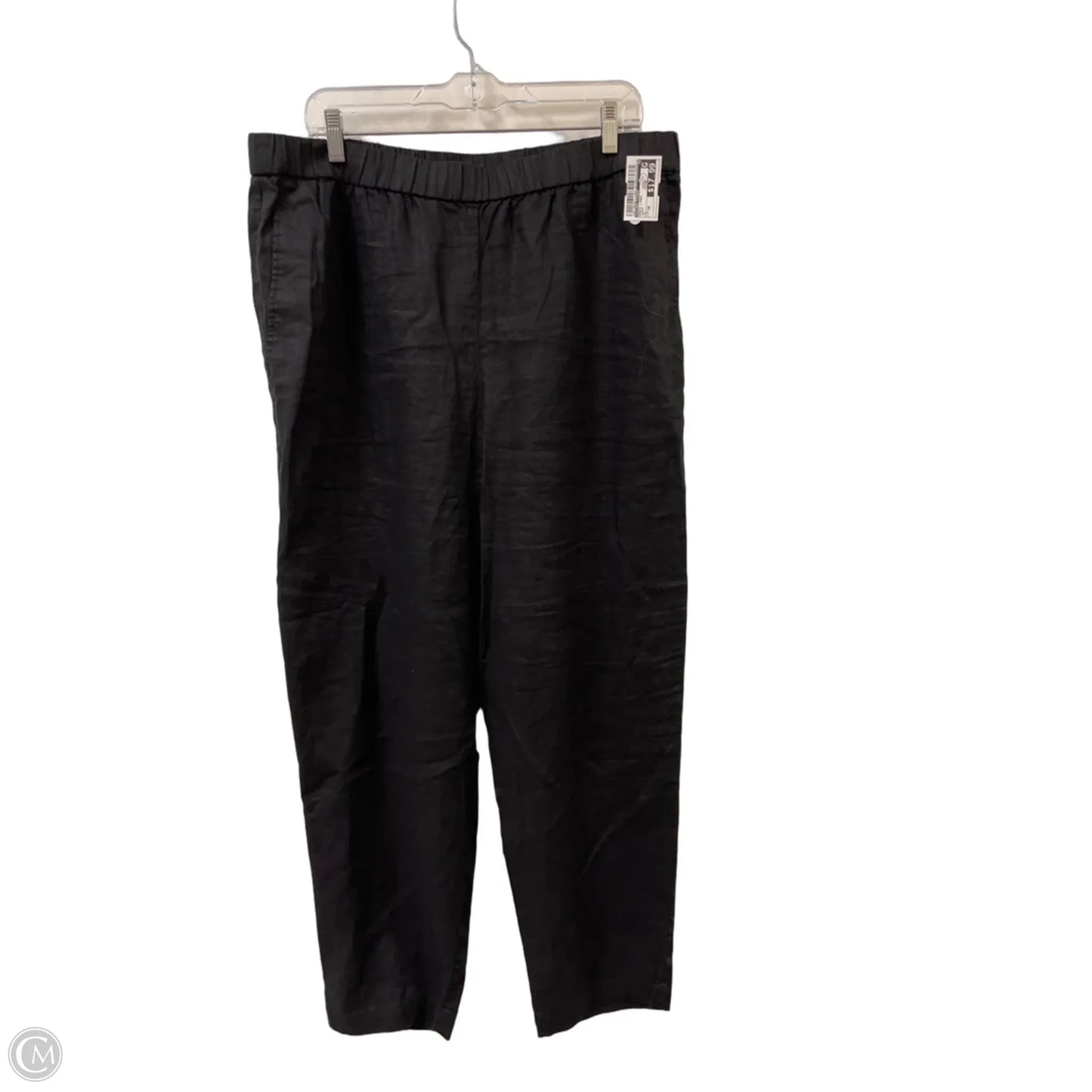 Pants Linen By Eileen Fisher In Black, Size: 16