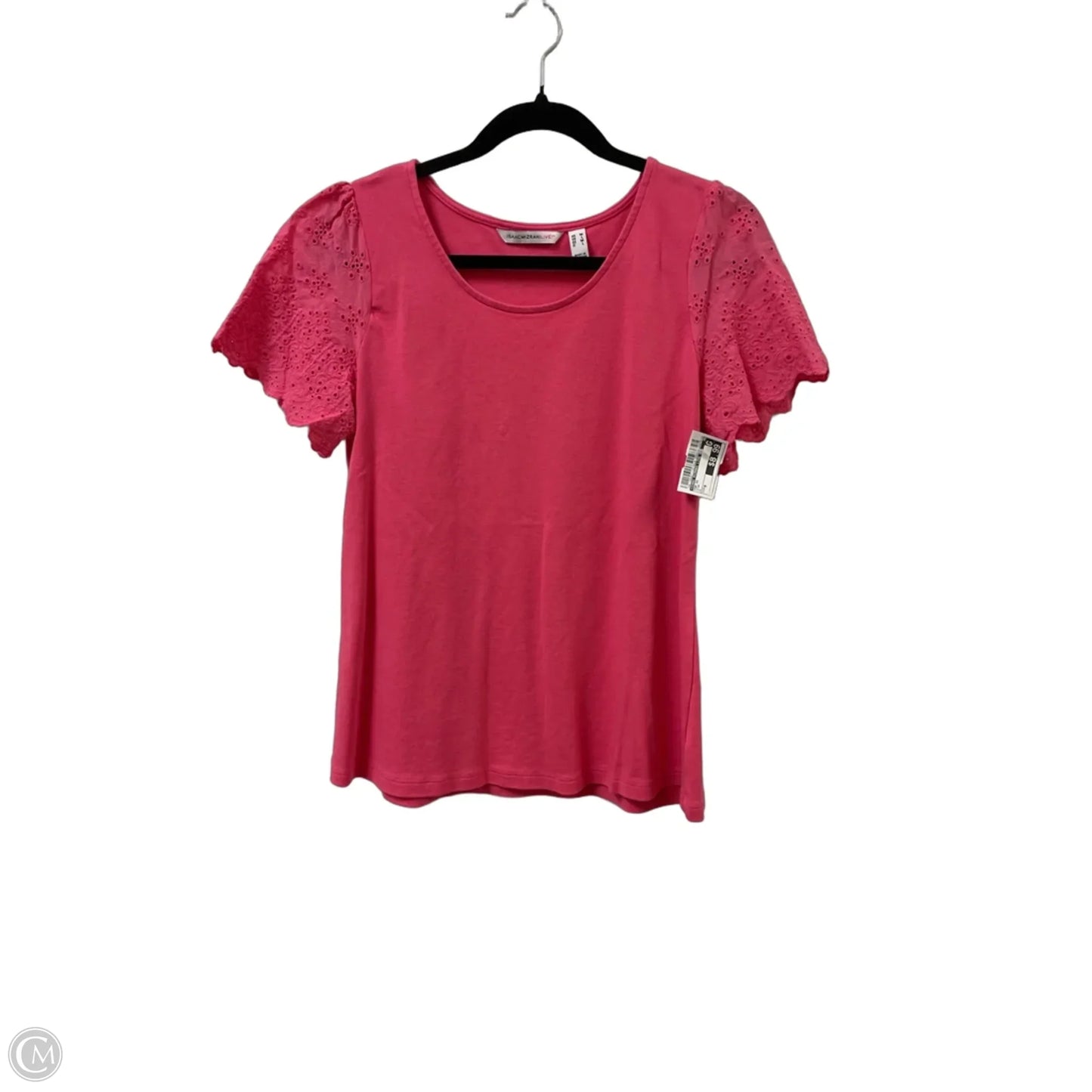Top Short Sleeve By Isaac Mizrahi Live Qvc In Pink, Size: M