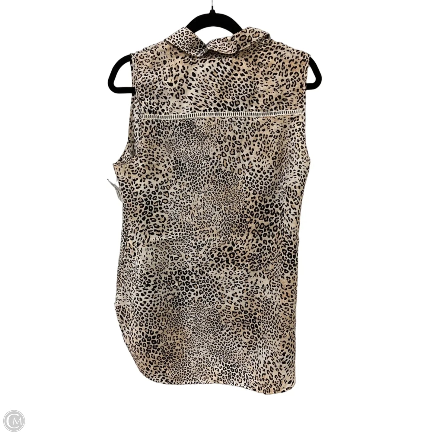 Top Sleeveless By Chicos In Animal Print, Size: M