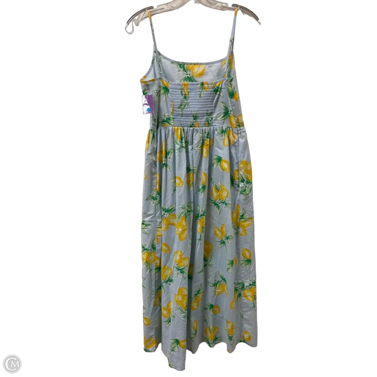 Dress Casual Midi By Gap In Blue & Yellow, Size: S