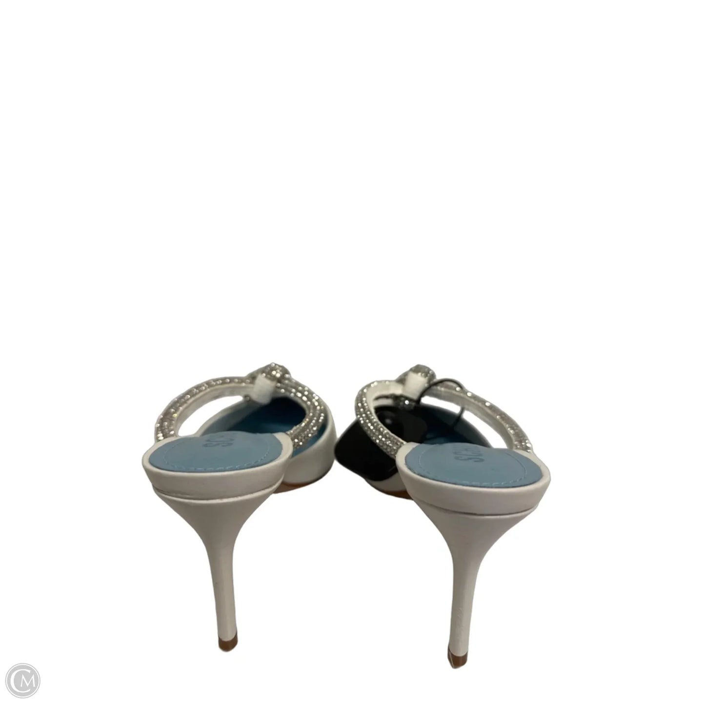 Sandals Heels Stiletto By Schutz In White, Size: 6.5