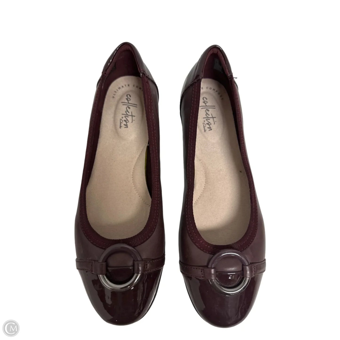 Shoes Flats By Clarks In Red, Size: 8