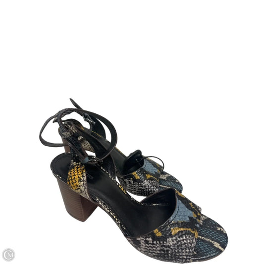 Sandals Designer By Coach In Snakeskin Print, Size: 10