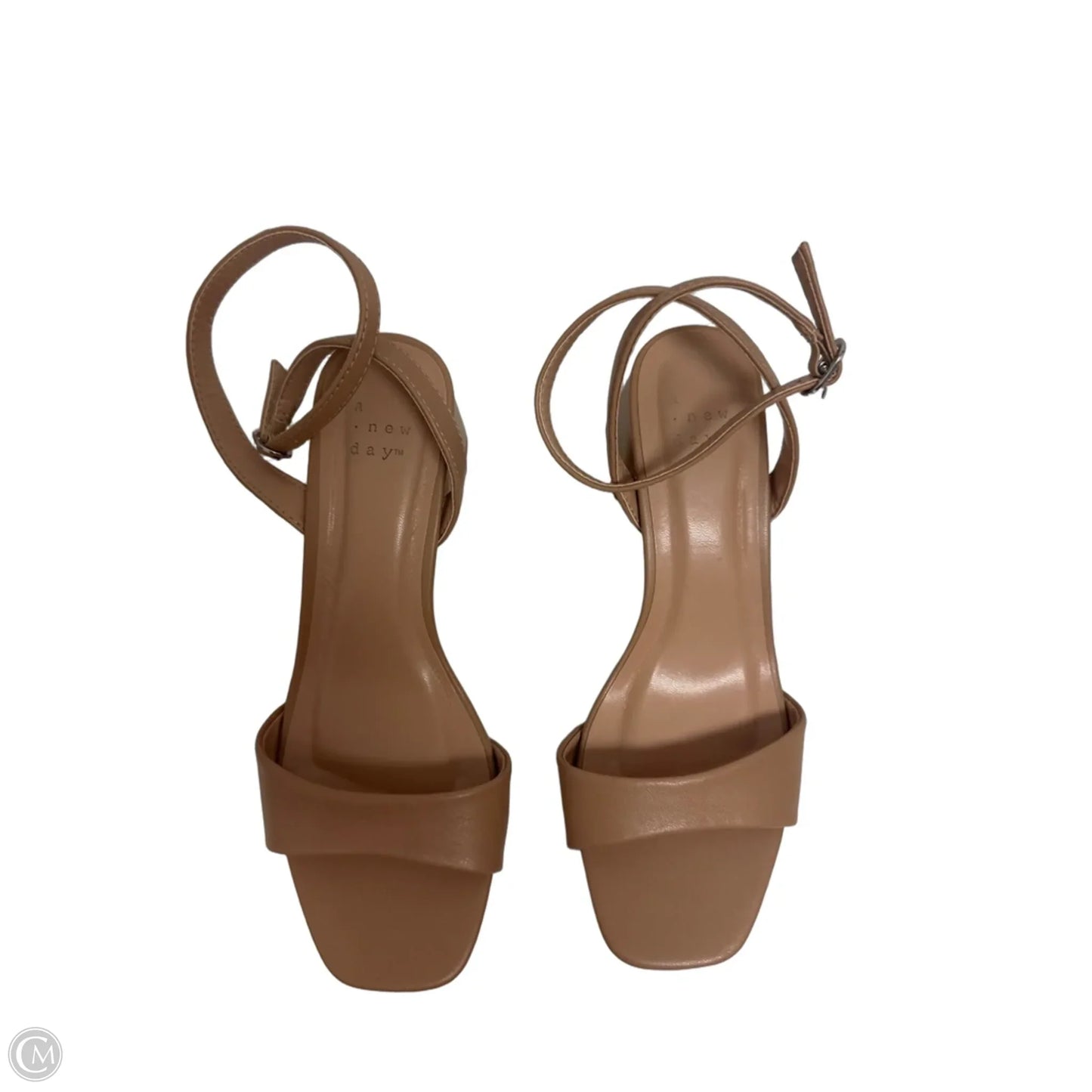 Sandals Heels Block By A New Day In Cream, Size: 6.5