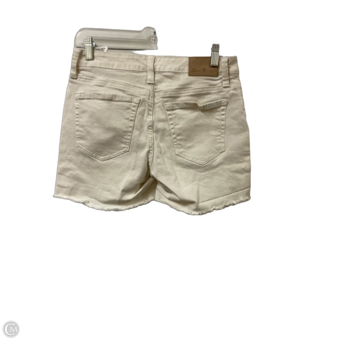 Shorts By Seven 7 In Cream Denim, Size: 4
