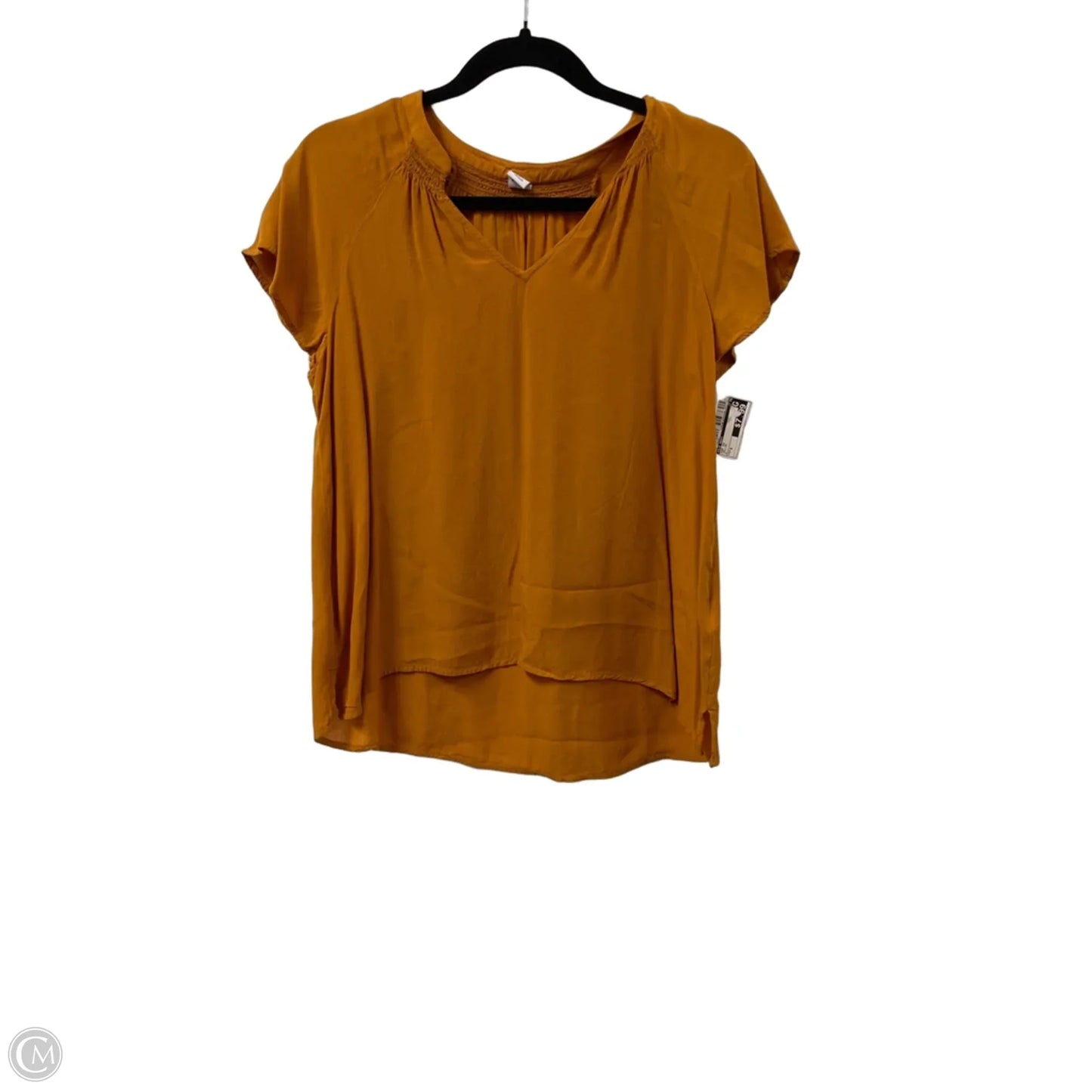 Top Short Sleeve By Old Navy In Yellow, Size: S