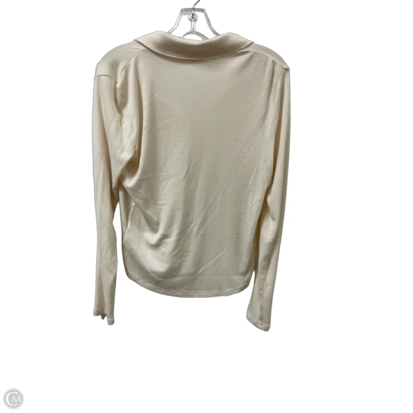Blouse Long Sleeve By Madewell In Cream, Size: L