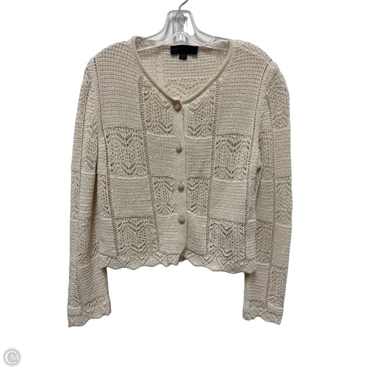 Sweater Cardigan By Zara In Cream, Size: L