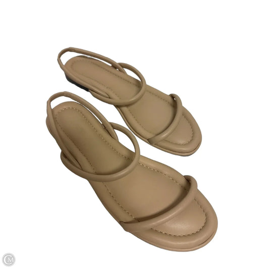 Sandals Flats By J. Crew In Cream, Size: 9