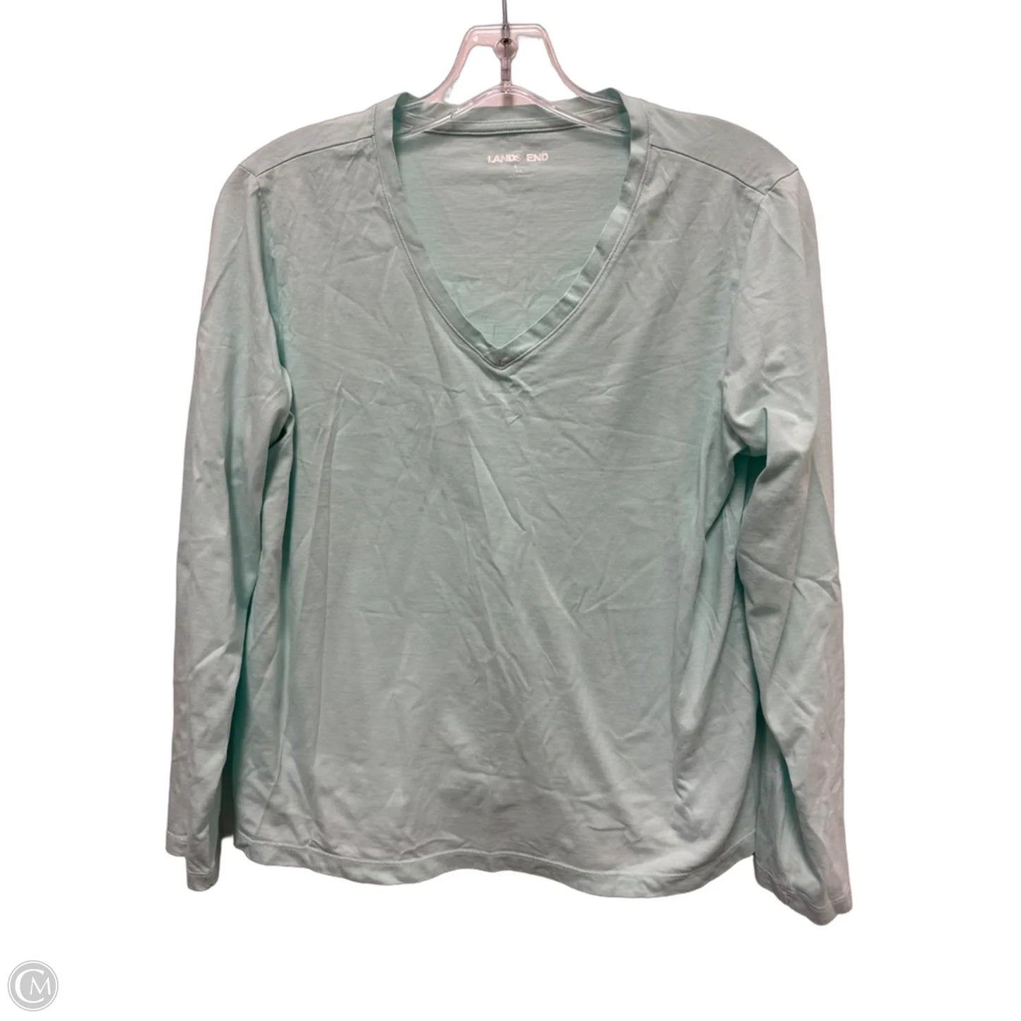 Top Long Sleeve By Lands End In Blue, Size: S