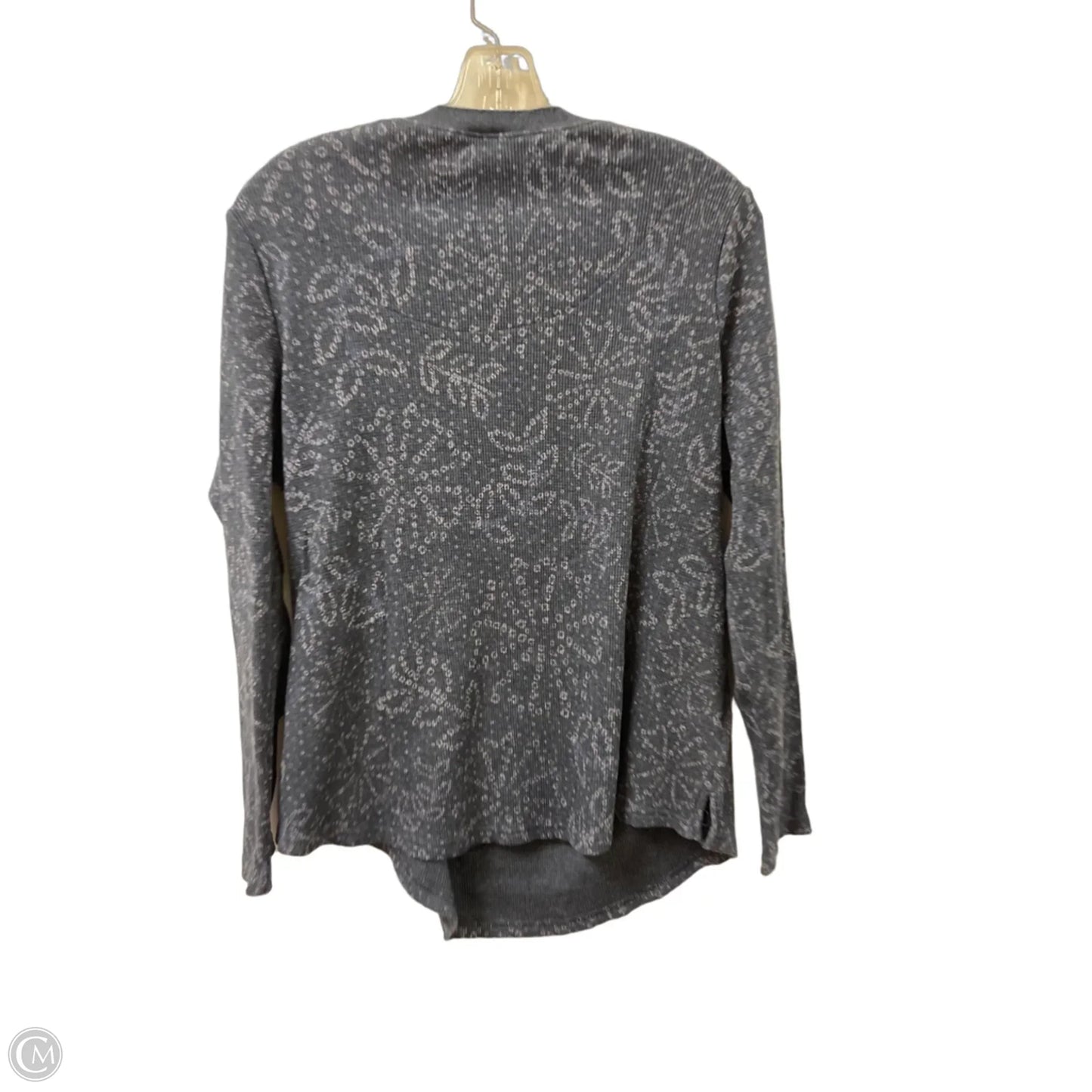 Top Long Sleeve By Terra & Sky In Navy, Size: Xl