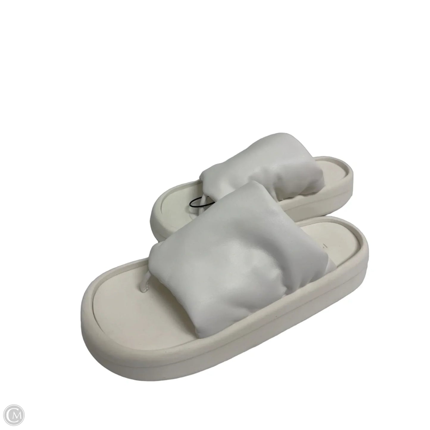 Sandals Heels Platform By Cma In White, Size: 9.5