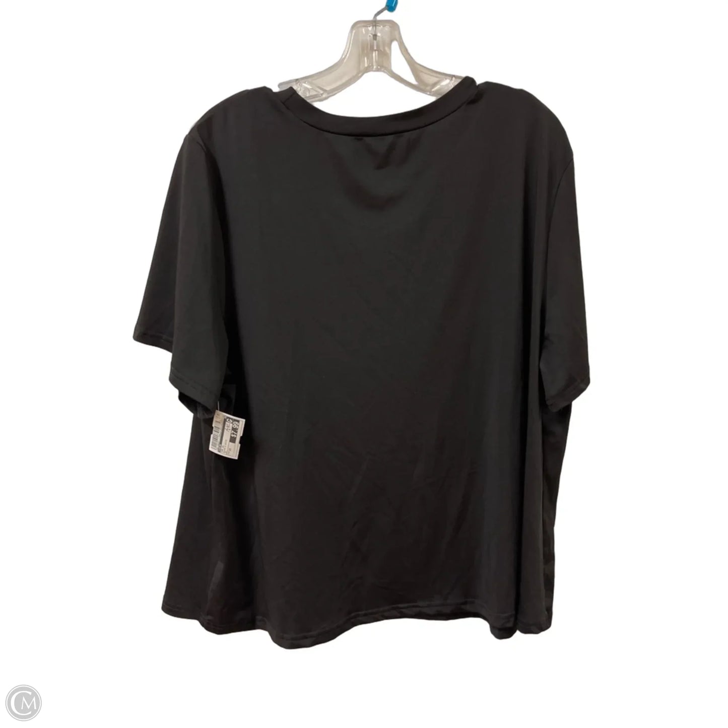 Top Short Sleeve By Shein In Black & White, Size: 2x