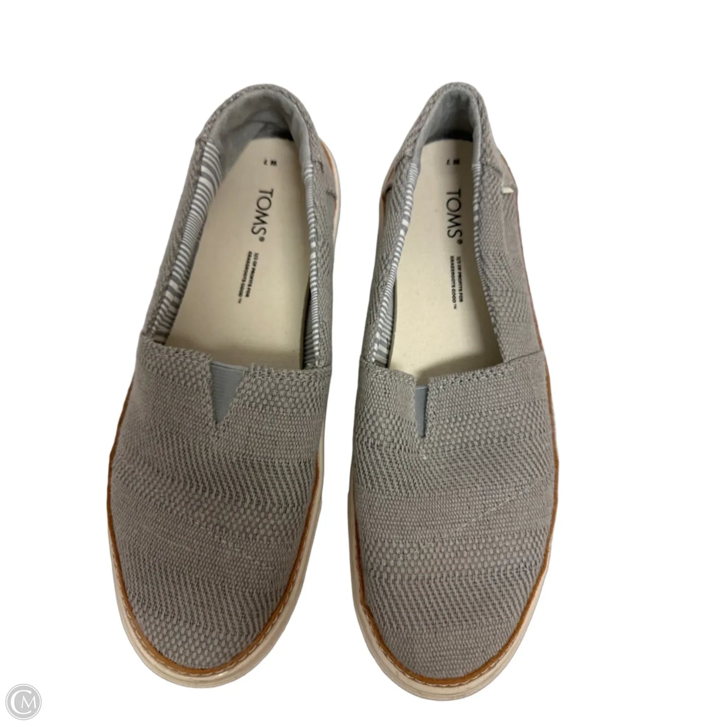 Shoes Flats By Toms In Grey, Size: 7