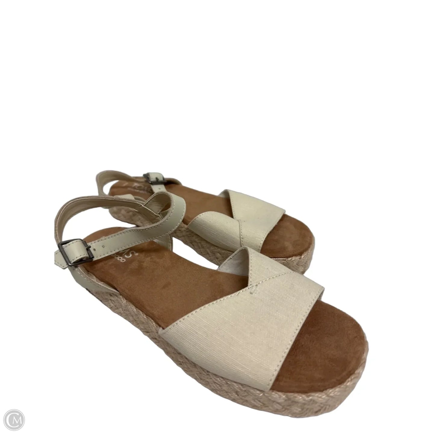 Sandals Flats By Toms In Cream, Size: 7