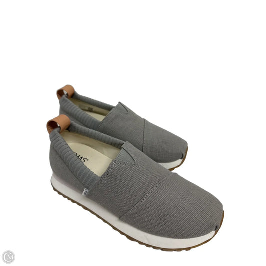 Shoes Flats By Toms In Grey, Size: 7.5