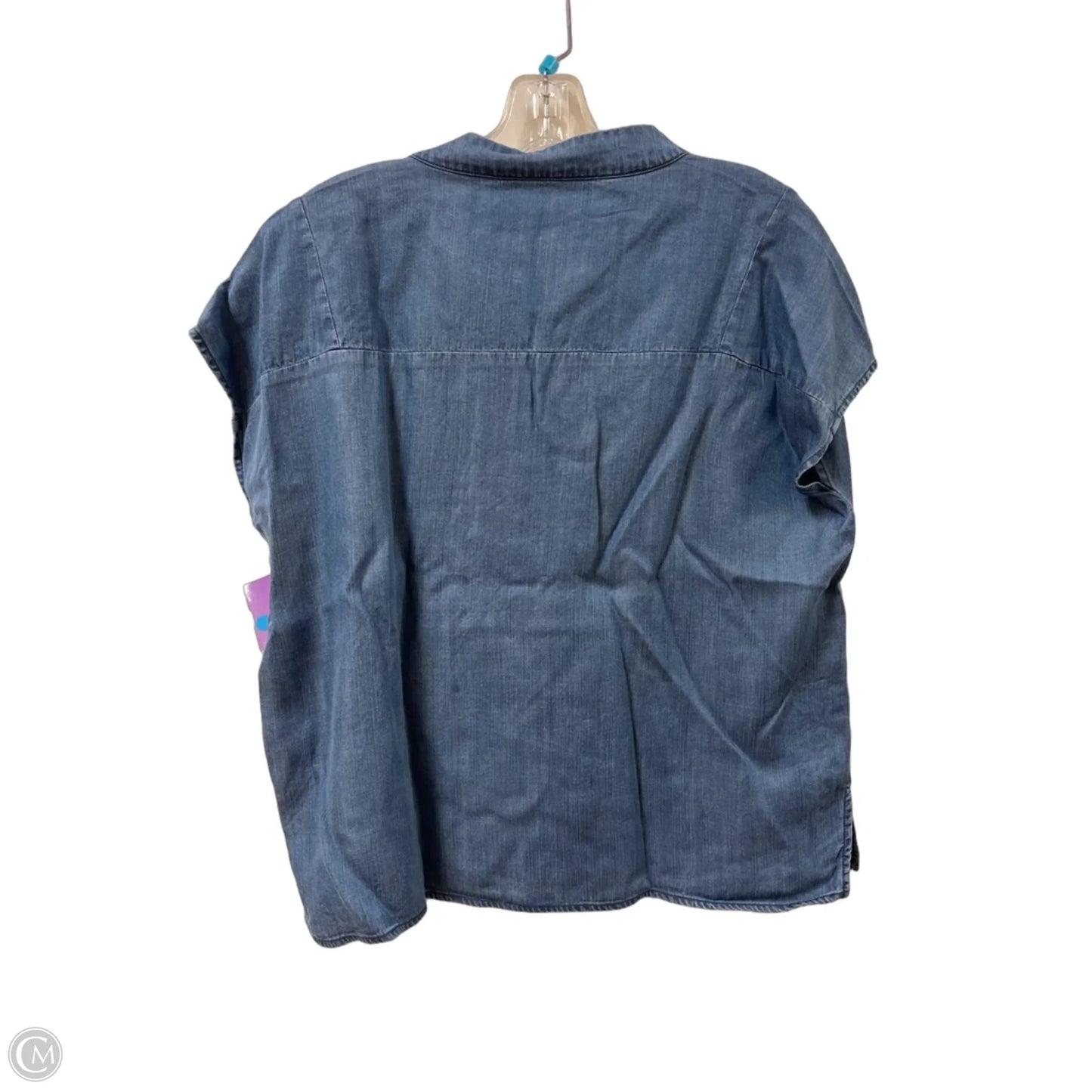Top Short Sleeve By Clothes Mentor In Blue, Size: M
