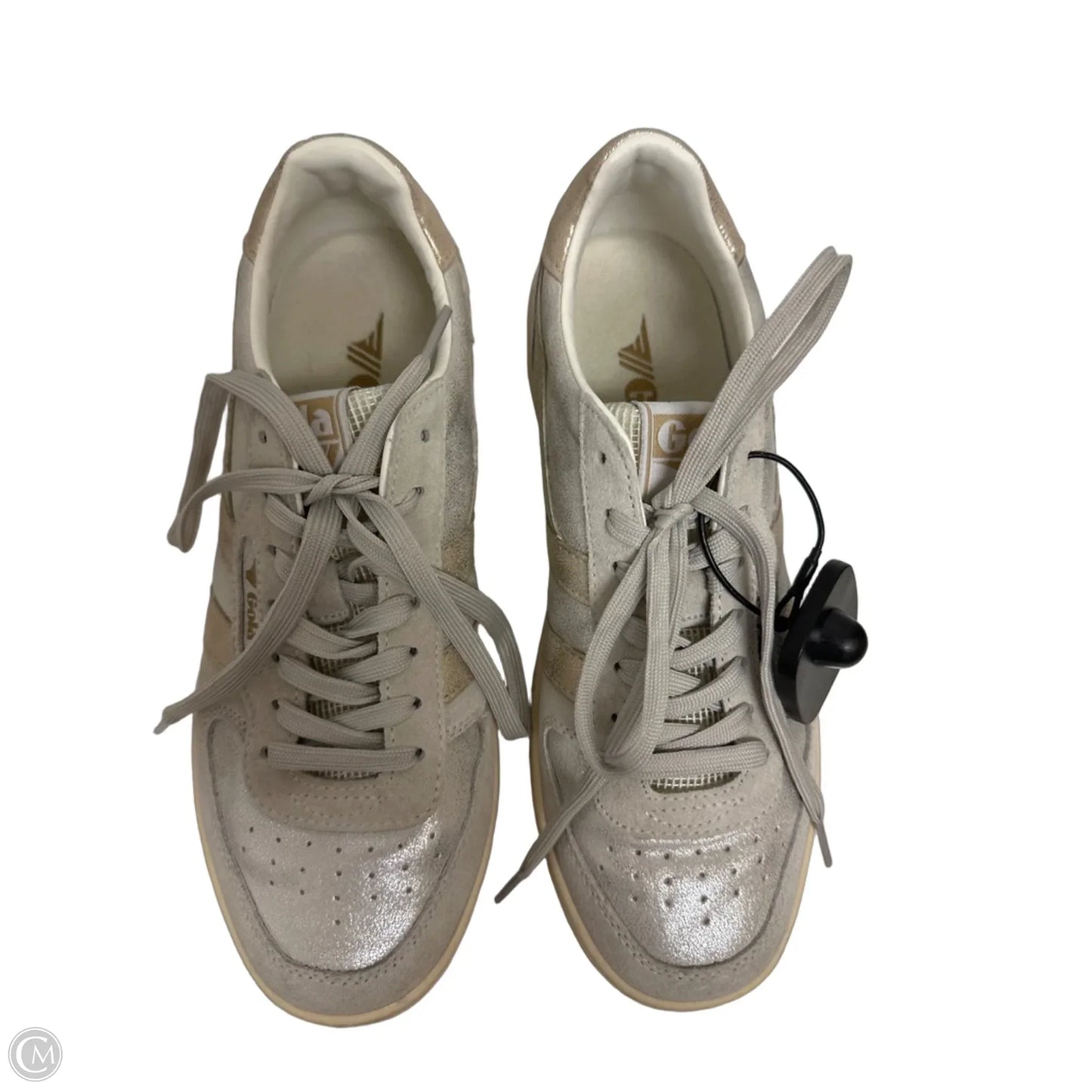 Shoes Sneakers By Gola In Gold & Silver, Size: 6.5