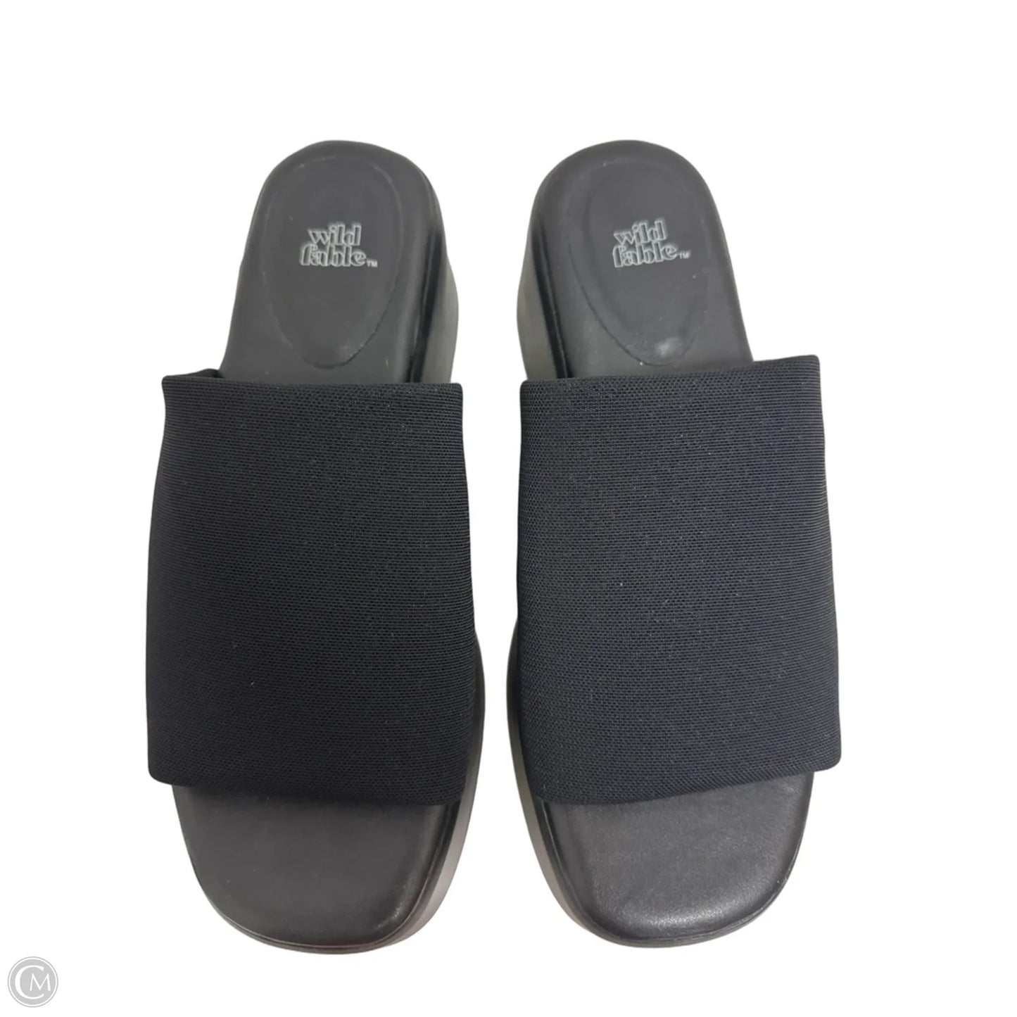 Sandals Heels Wedge By Wild Fable In Black, Size: 8