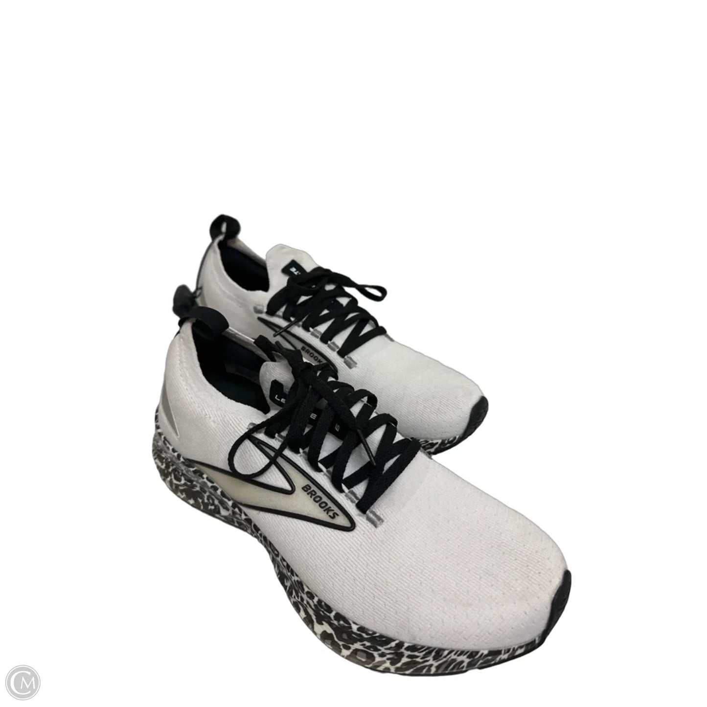 Shoes Athletic By Brooks In Black & White, Size: 8