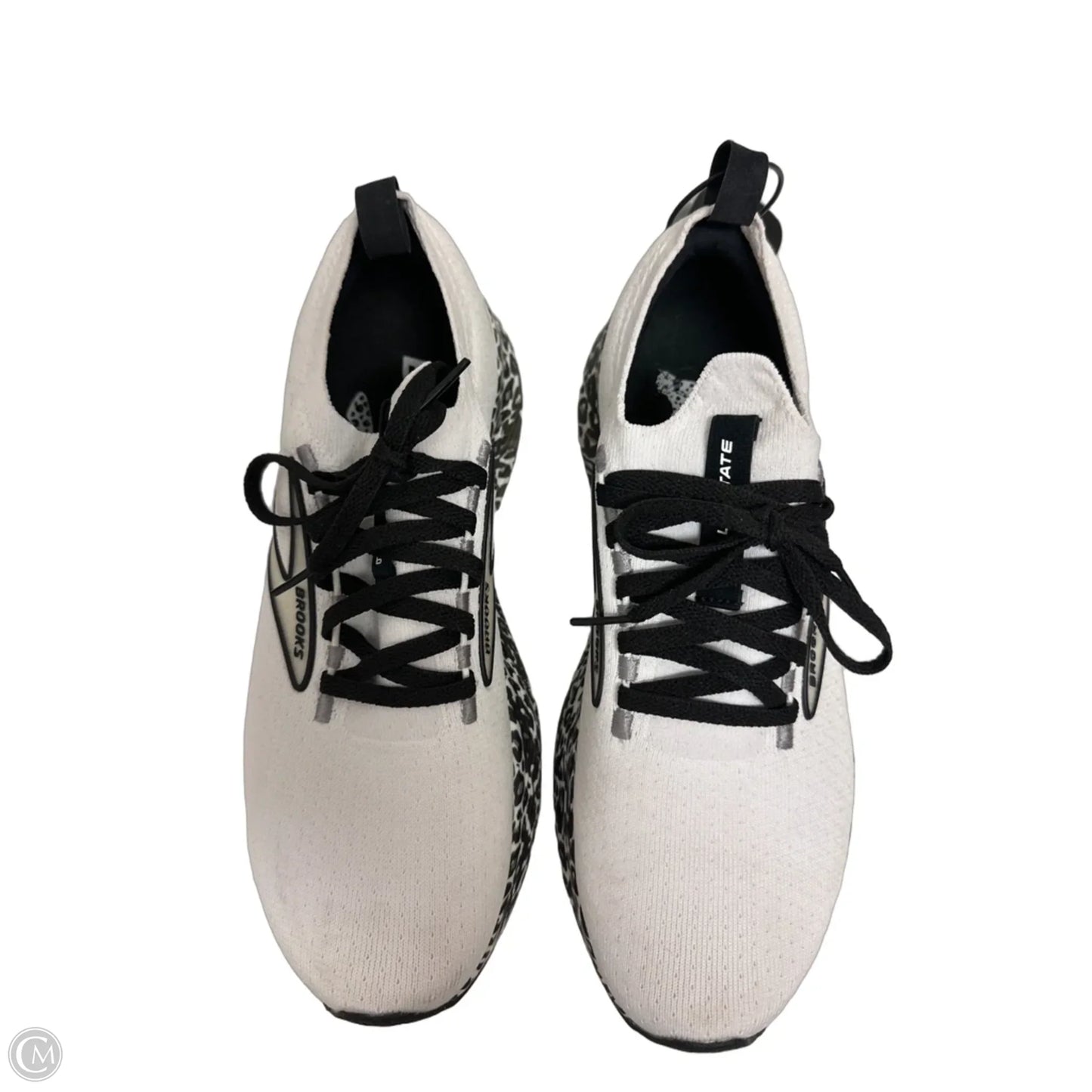 Shoes Athletic By Brooks In Black & White, Size: 8