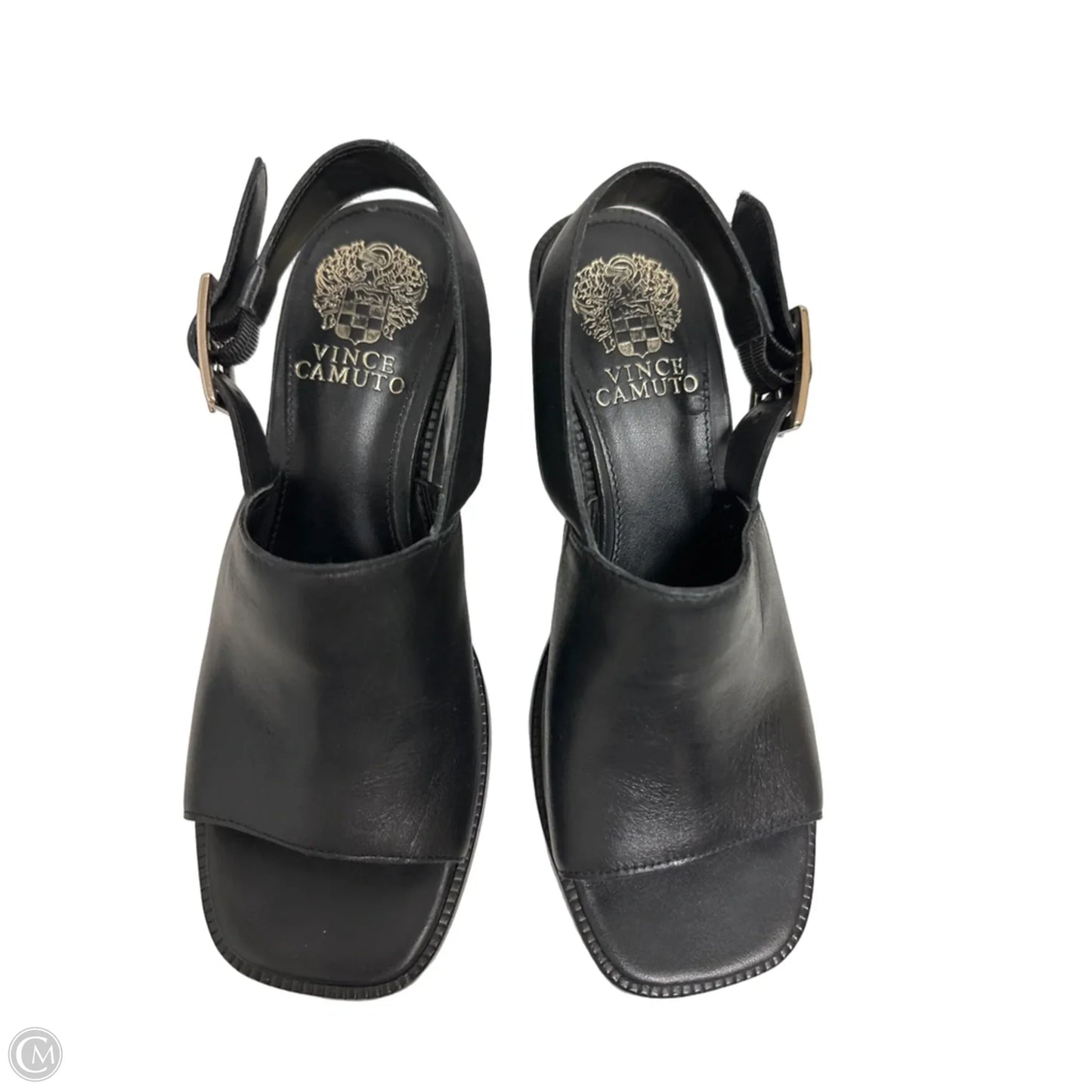 Sandals Heels Block By Vince Camuto In Black, Size: 6