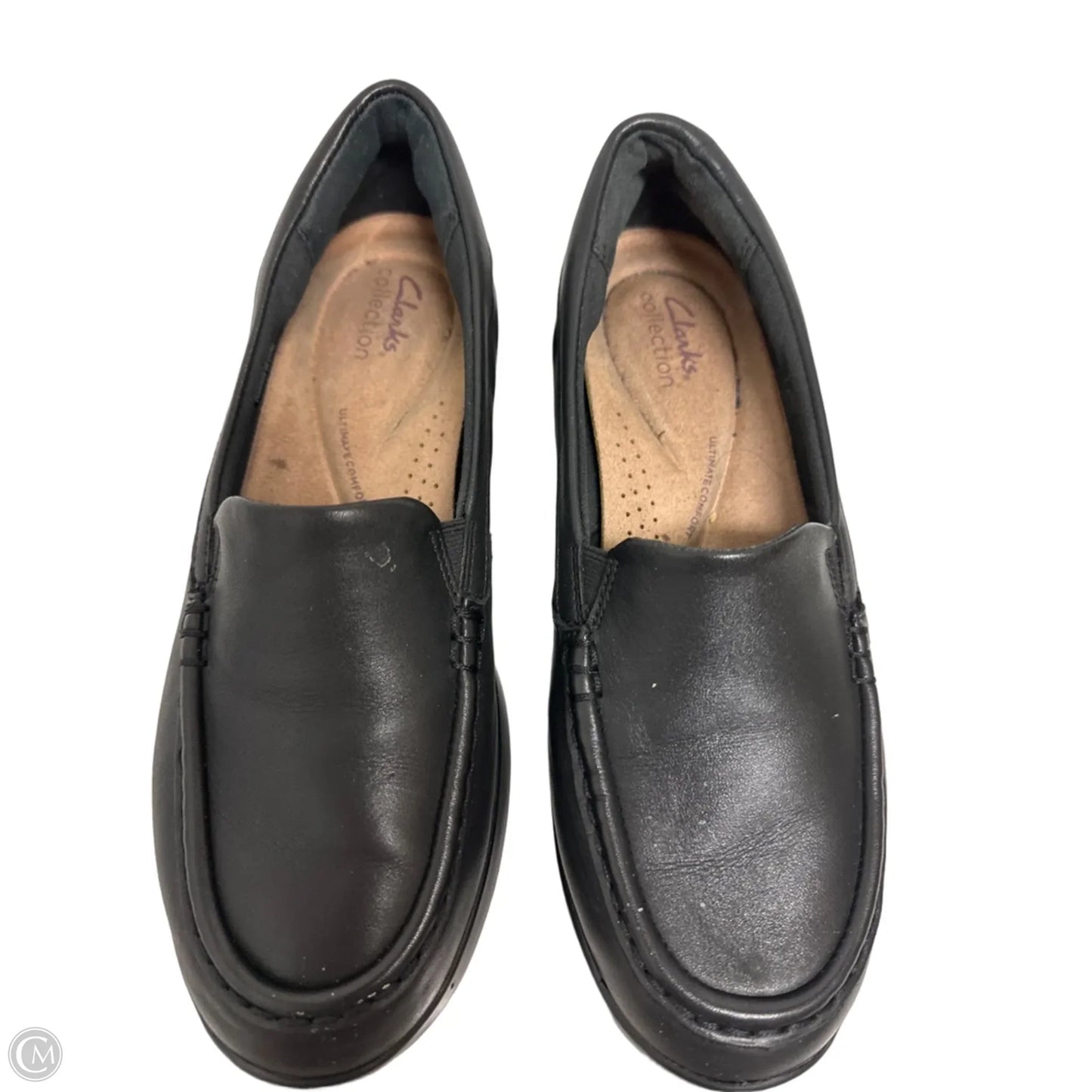 Shoes Flats By Clarks In Black, Size: 9