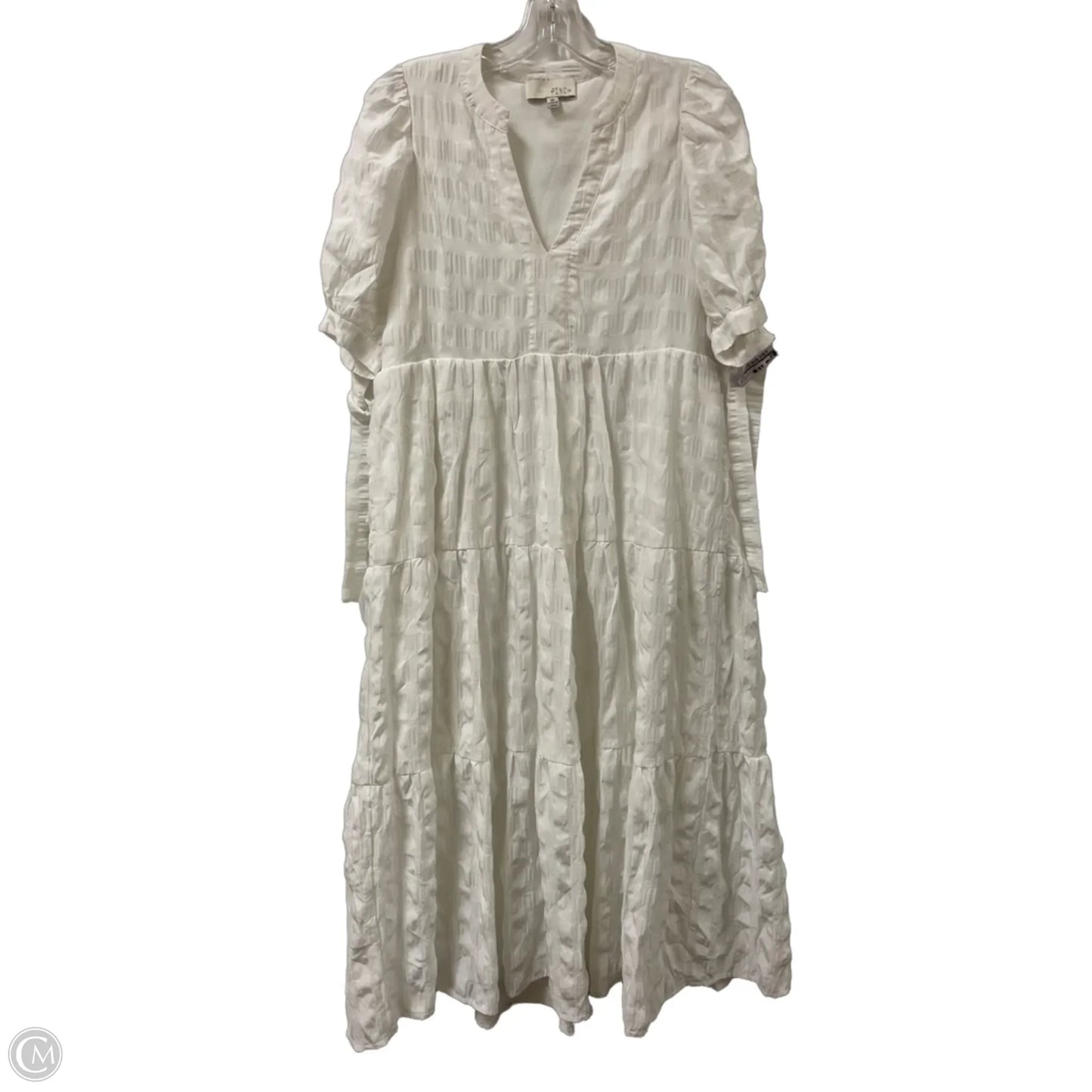 Dress Casual Midi By Pinch In White, Size: M