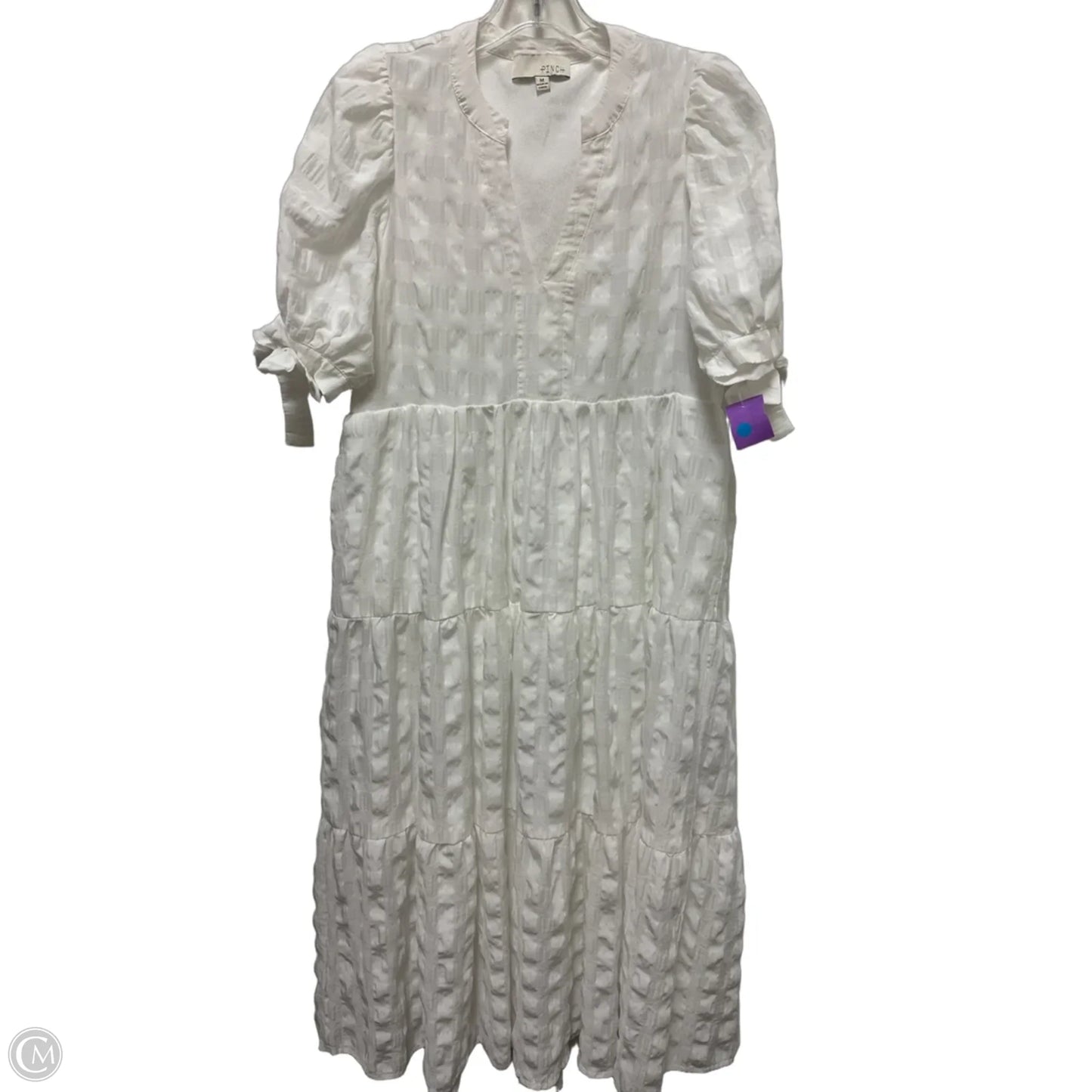 Dress Casual Midi By Pinch In White, Size: M