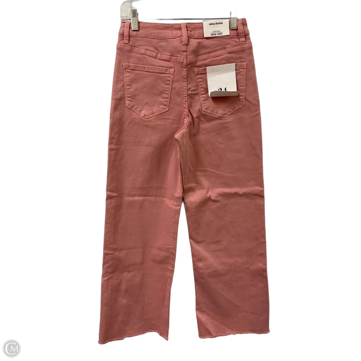 Jeans Wide Leg By Micas In Pink Denim, Size: 0